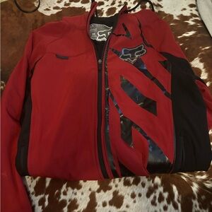 Red and Black Fox Racing Jacket